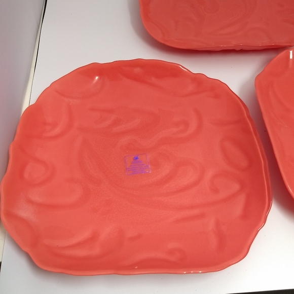 Three Hands Decorative Painted Glass Platter 11.5" - Picture 3 of 15